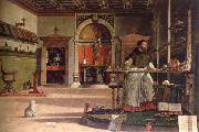 Vittore Carpaccio vision of st.augustine oil on canvas